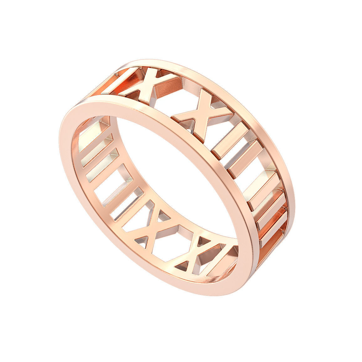 N137 Open Digits Ring 3D print model_1