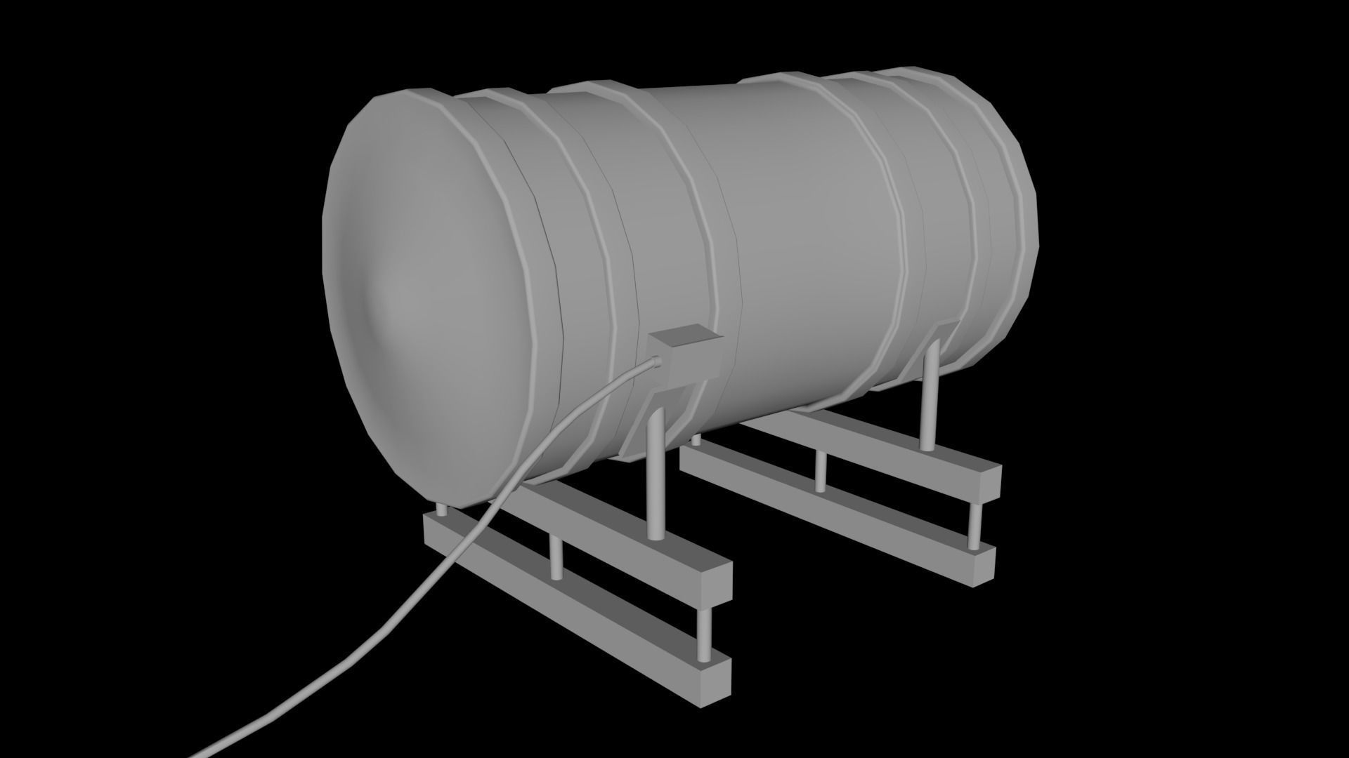 Sonar Panel Low-poly 3D model_4