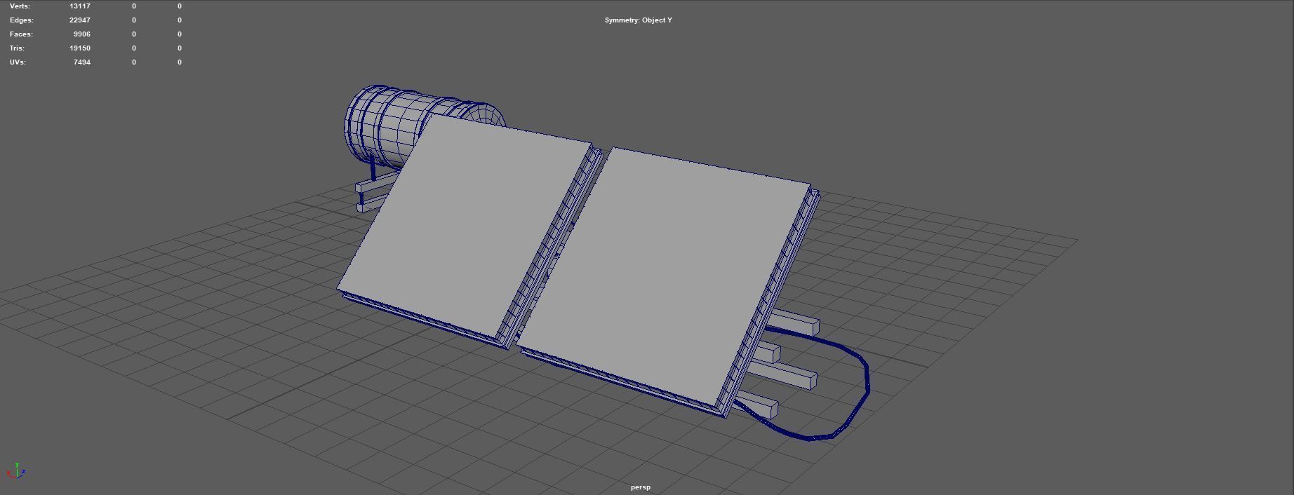 Sonar Panel Low-poly 3D model_14