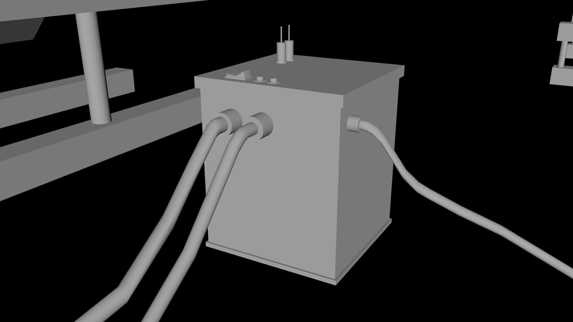 Sonar Panel Low-poly 3D model_8