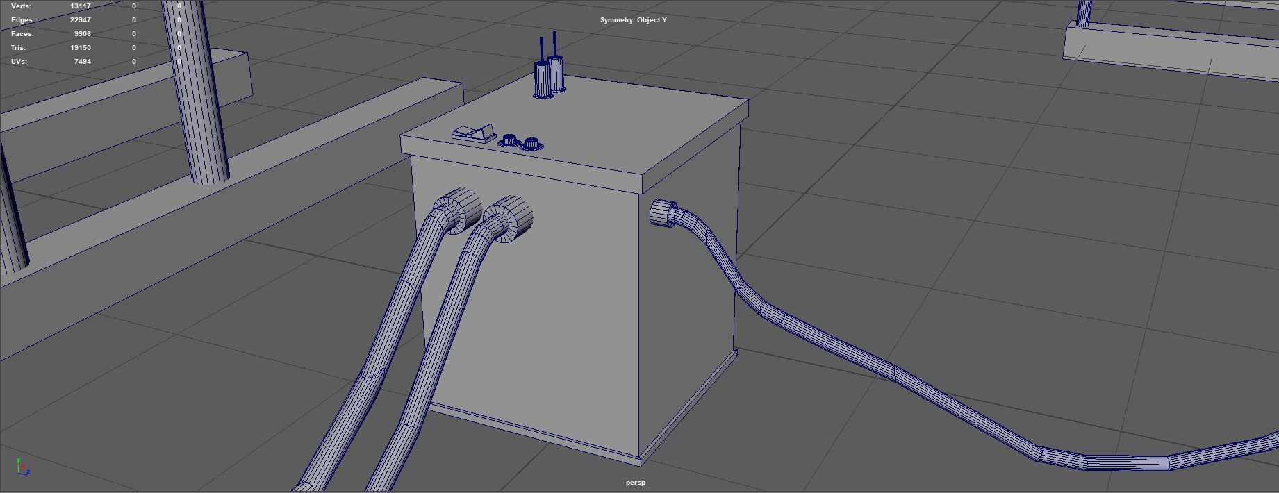 Sonar Panel Low-poly 3D model_19