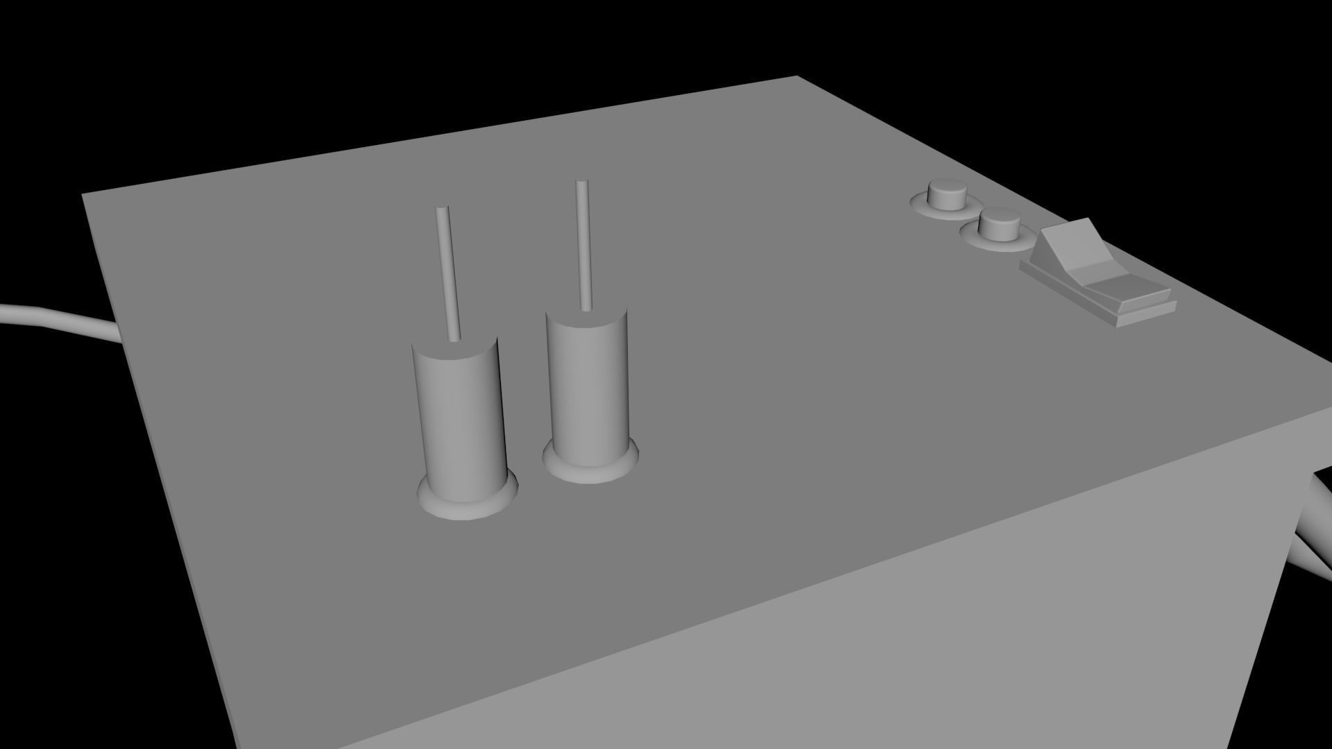 Sonar Panel Low-poly 3D model_10