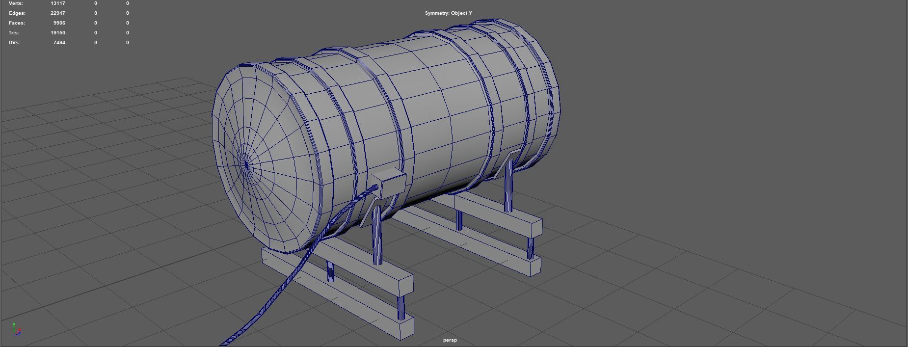 Sonar Panel Low-poly 3D model_17