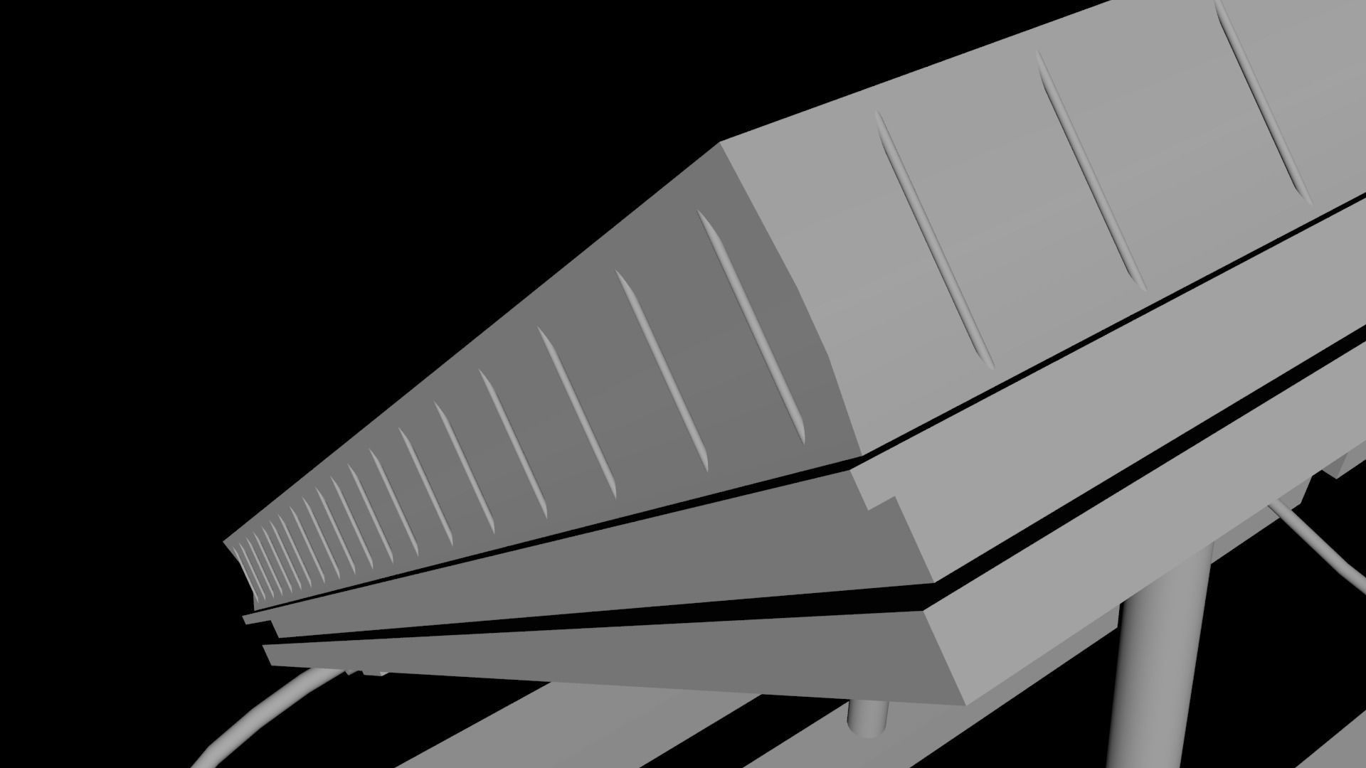 Sonar Panel Low-poly 3D model_6