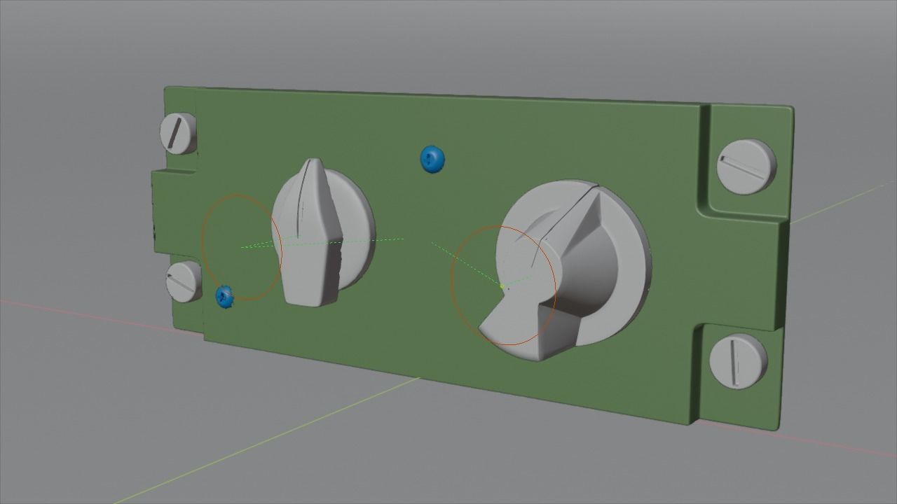 F16 AIR CON Panel 3D model_6