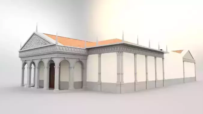 Villa with wall paintings