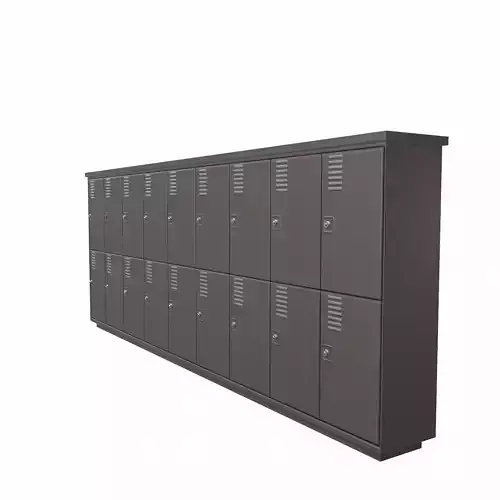 Locker cabinet - 05 Low-poly 3D model