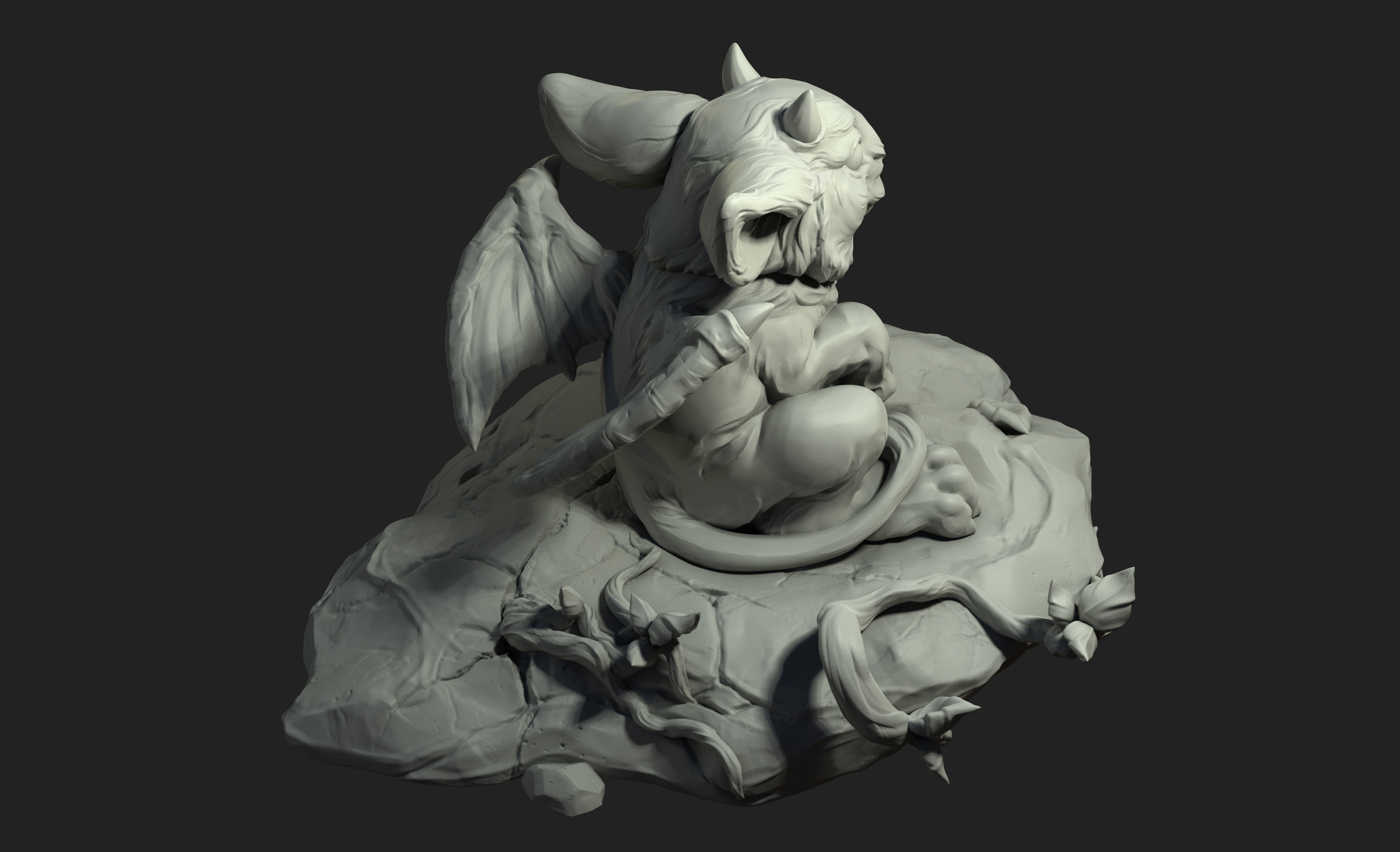 Baby dragon 3d model 3D print model_3