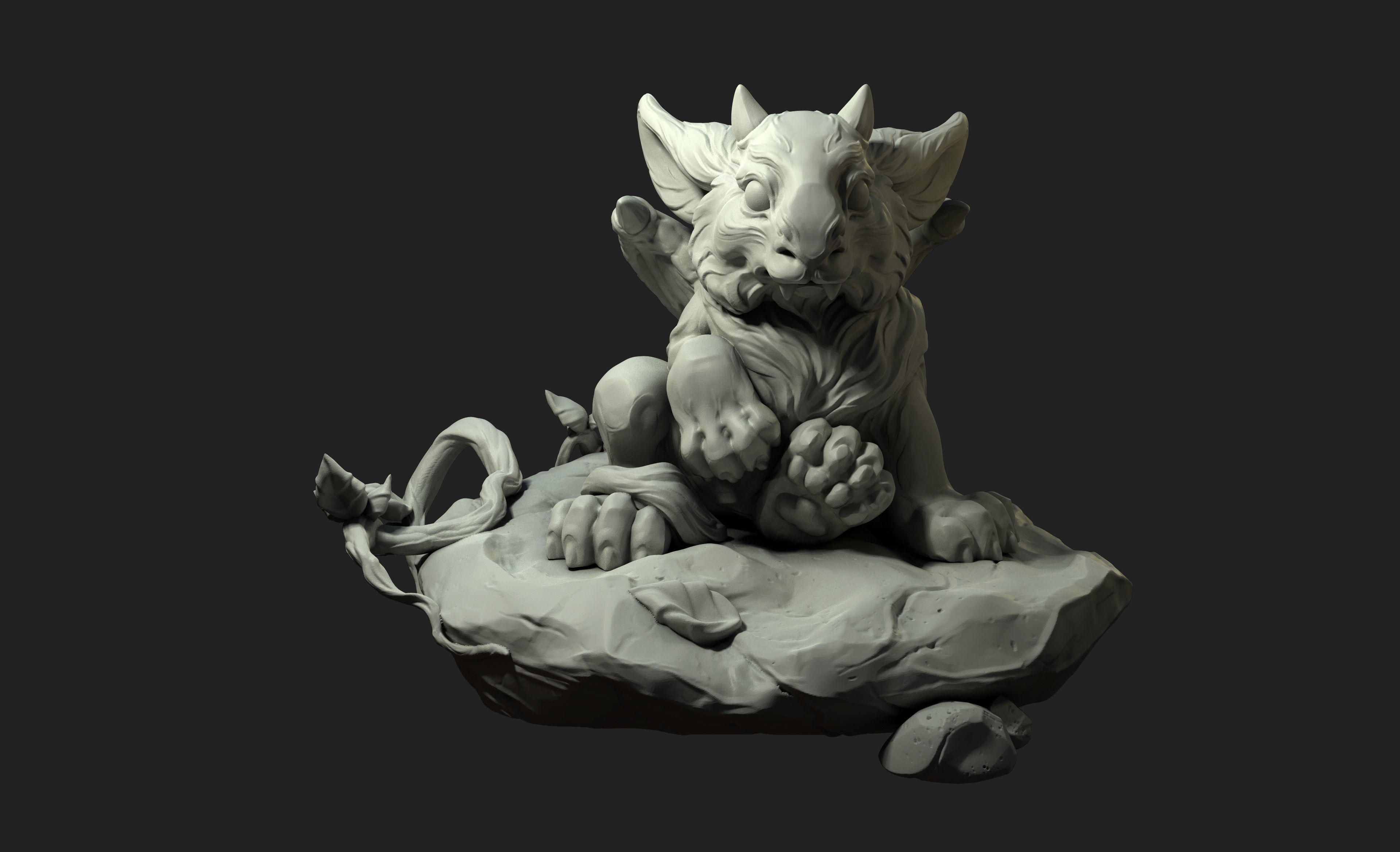 Baby dragon 3d model 3D print model_1