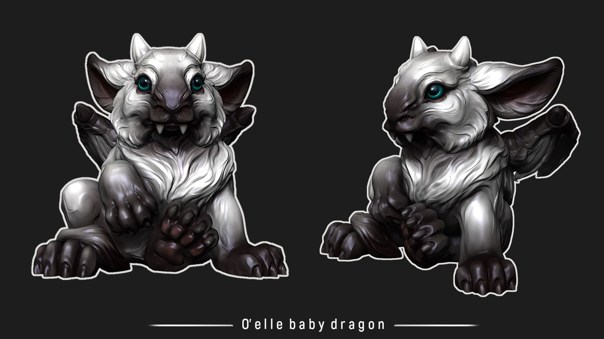 Baby dragon 3d model 3D print model_5