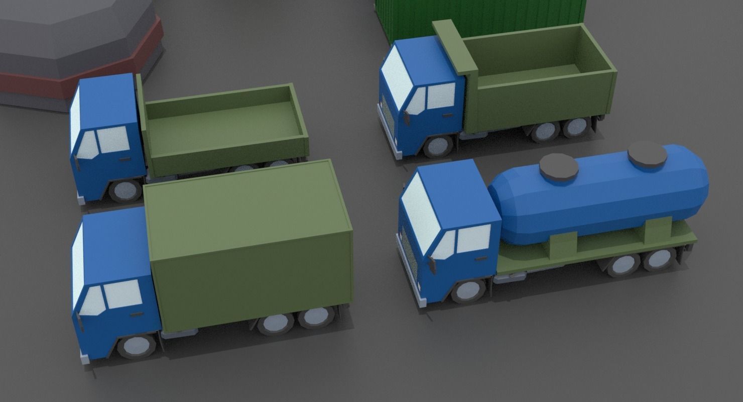 LowPoly Factory Pack Low-poly 3D model_14