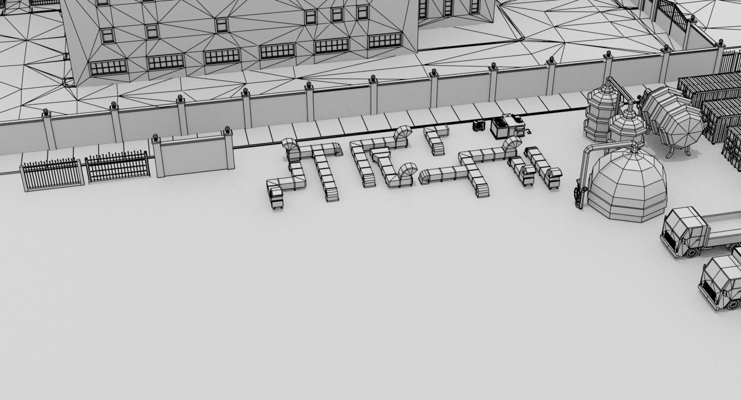 LowPoly Factory Pack Low-poly 3D model_25