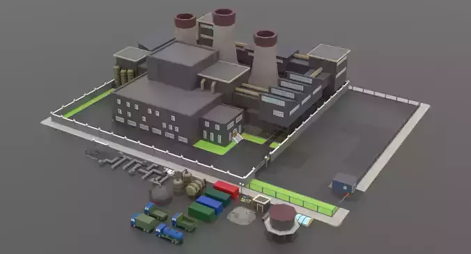  LowPoly Factory Pack