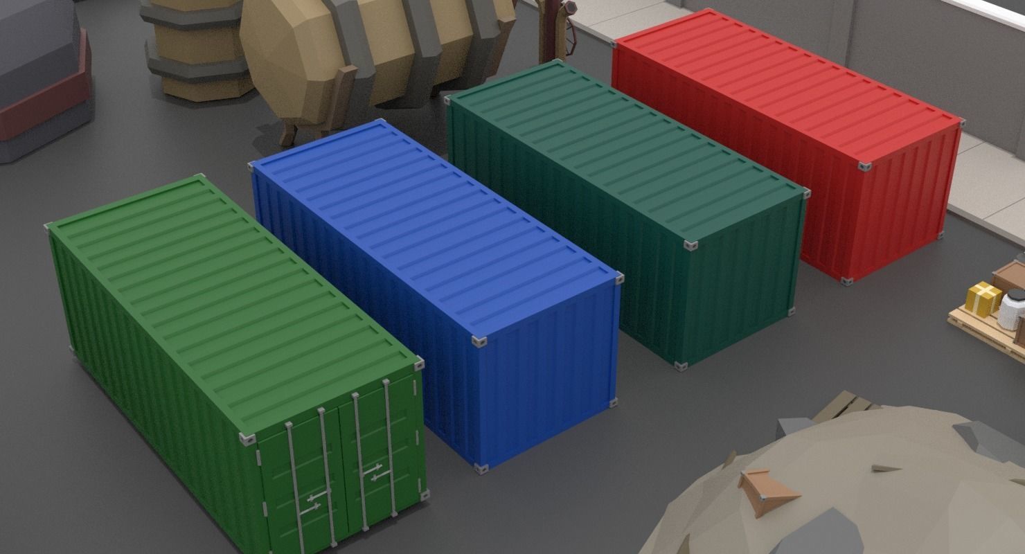 LowPoly Factory Pack Low-poly 3D model_18