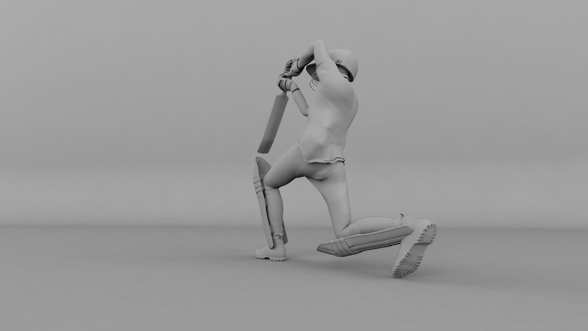 cricket betsman 3d character 3D model_4