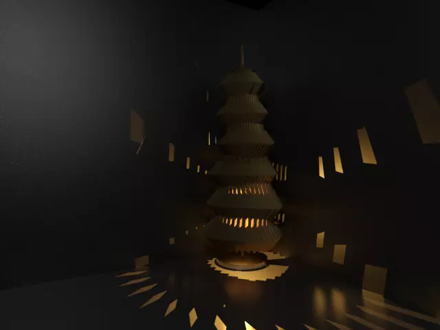 Chinese Lighting Stand unit Free 3D model