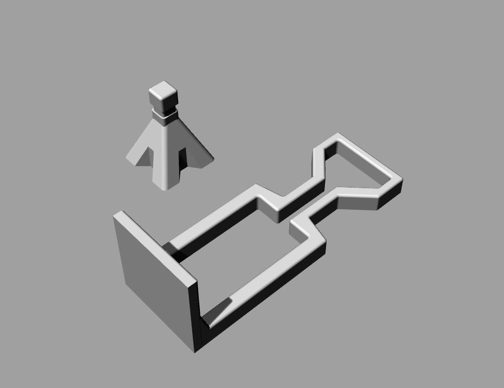 Jackstand Set for 1-64 scale HotWheels 3D print model_3