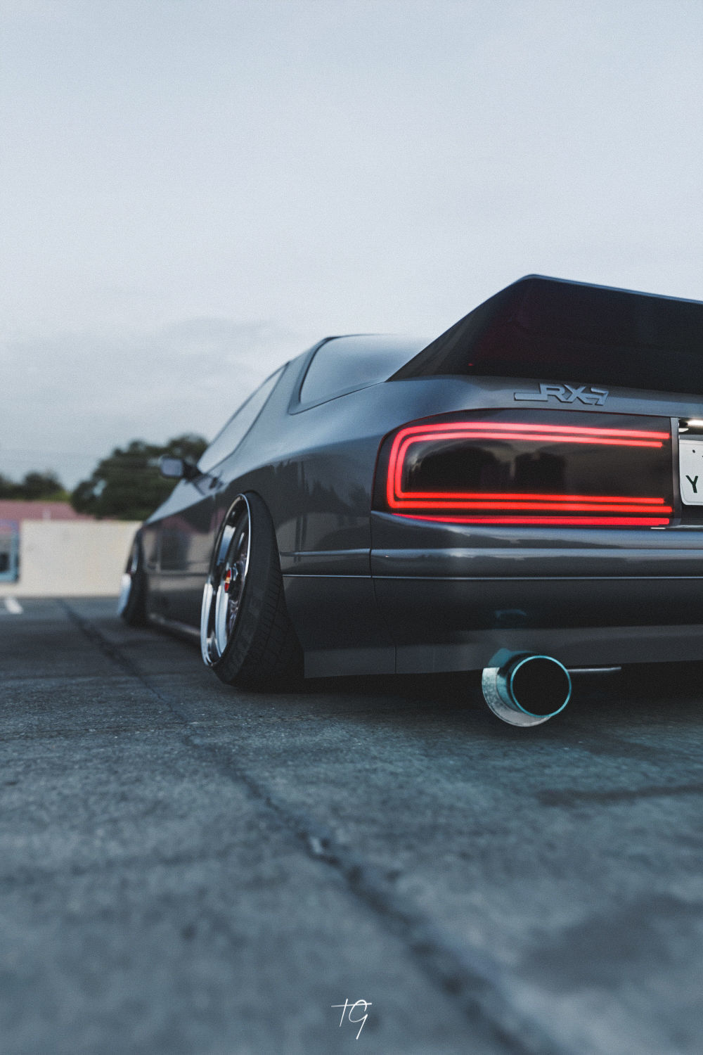 Stanced Mazda RX7 FC model 3D model_5