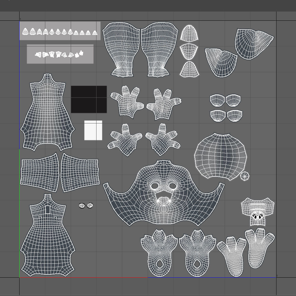 Wolf Cartoon 3D model_14