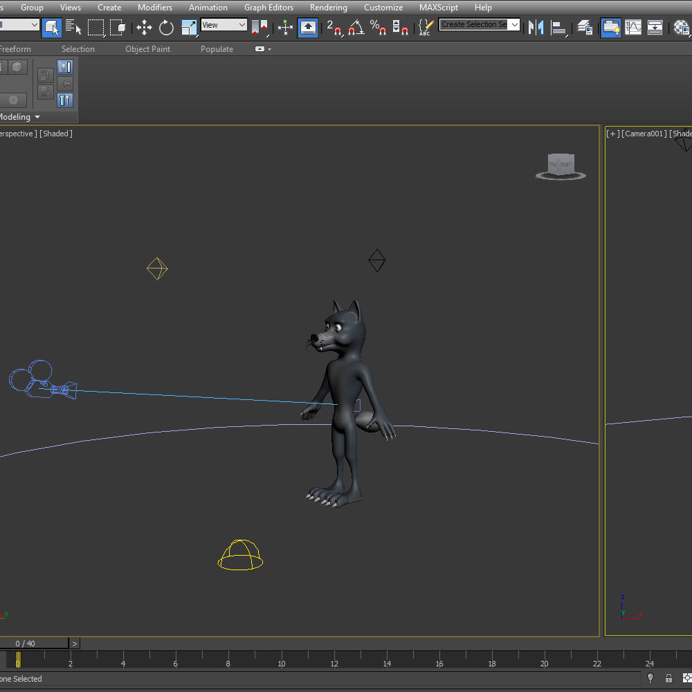 Wolf Cartoon 3D model_12