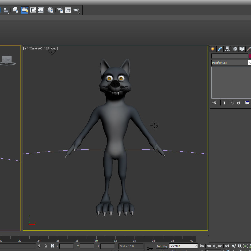 Wolf Cartoon 3D model_13