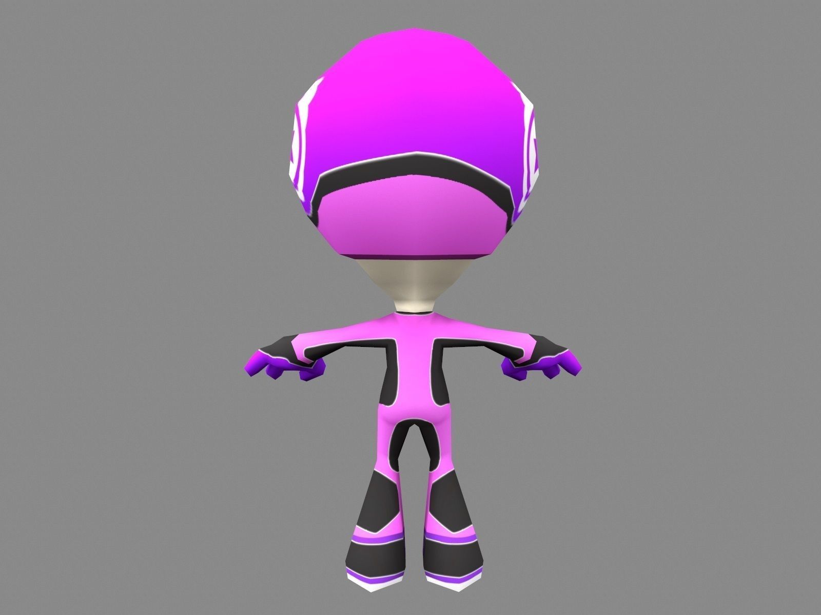 Flip Rider Character Low-poly 3D model_2