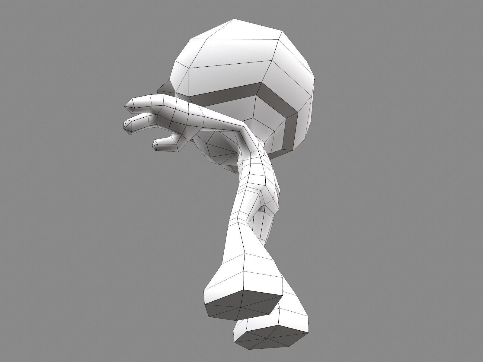 Flip Rider Character Low-poly 3D model_16