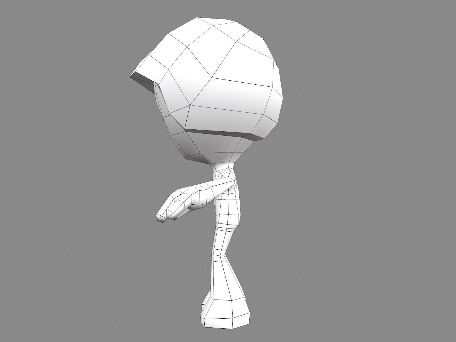 Flip Rider Character Low-poly 3D model_8