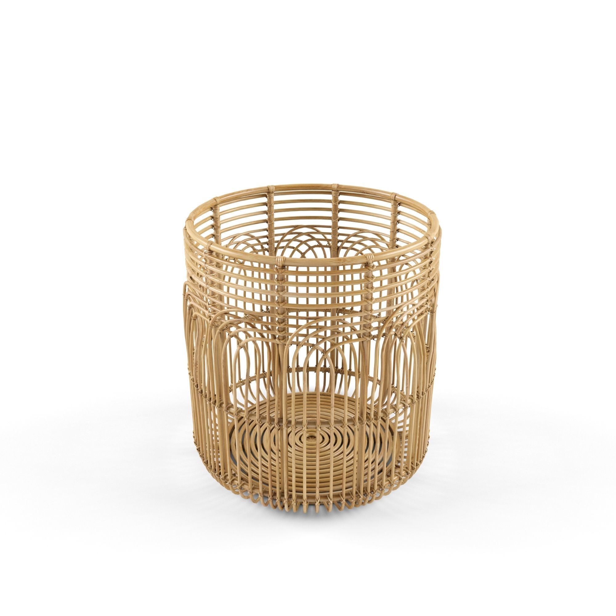 Large Naga Rattan Baskets 3D model_2