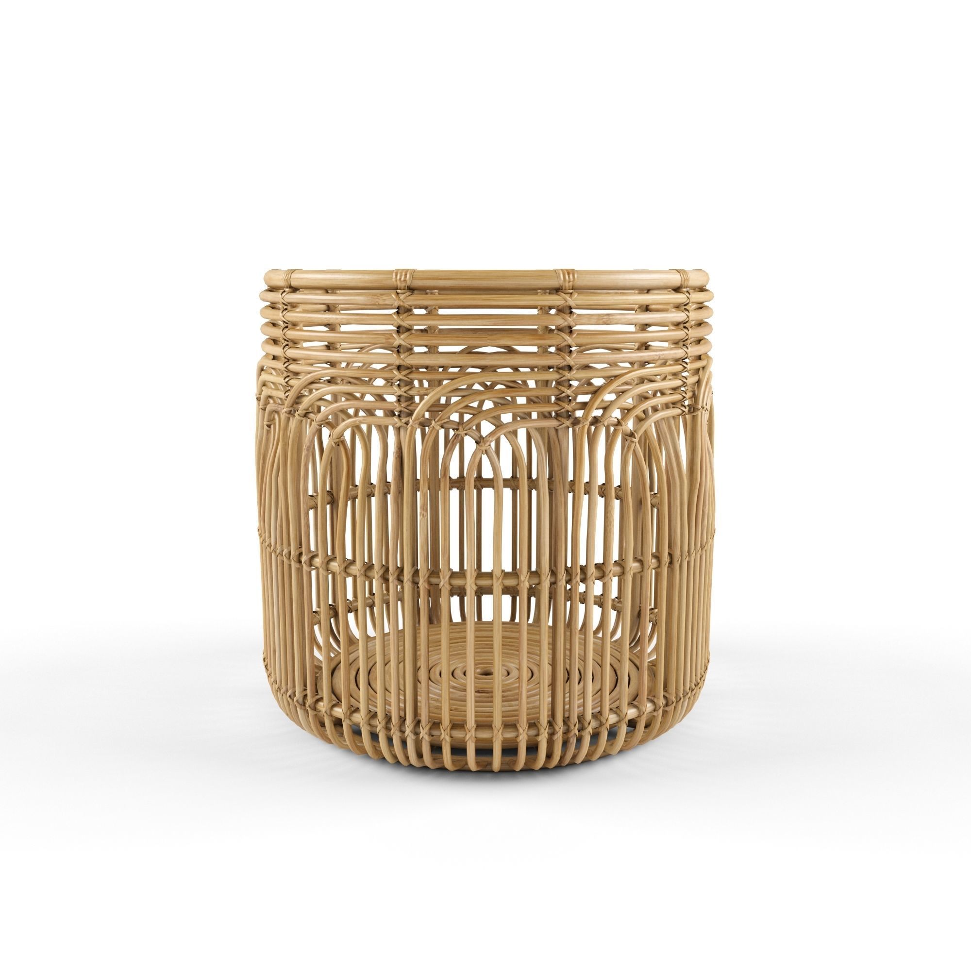 Medium Naga Rattan Baskets 3D model_1