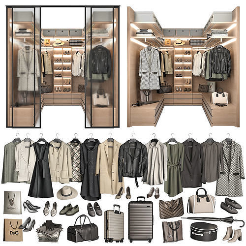 Walk-in Closet 98 part 1 3D model