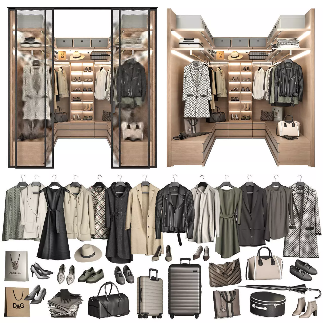 Walk-in Closet 98 part 1 3D model_0