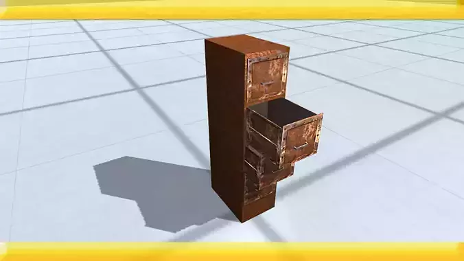 Office filing cabinet 3D
