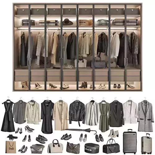 Walk-in Closet 98 part 4 3D model