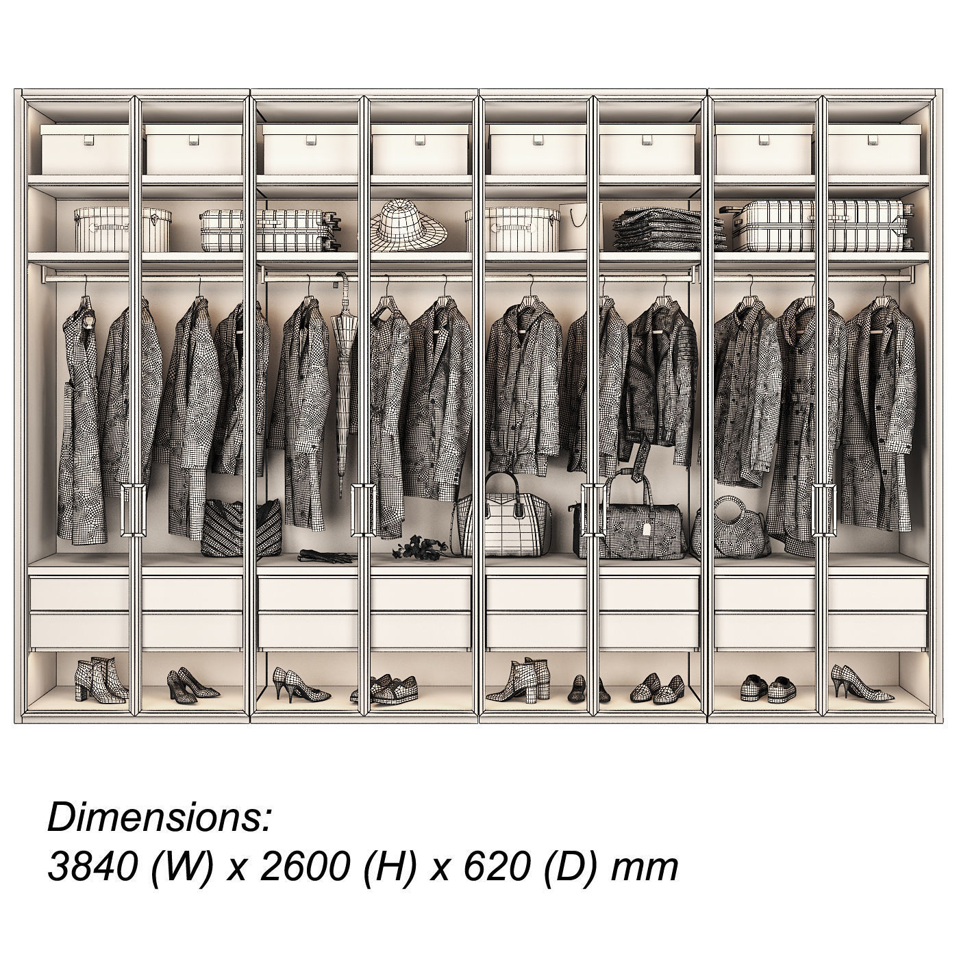 Walk-in Closet 98 part 4 3D model_3
