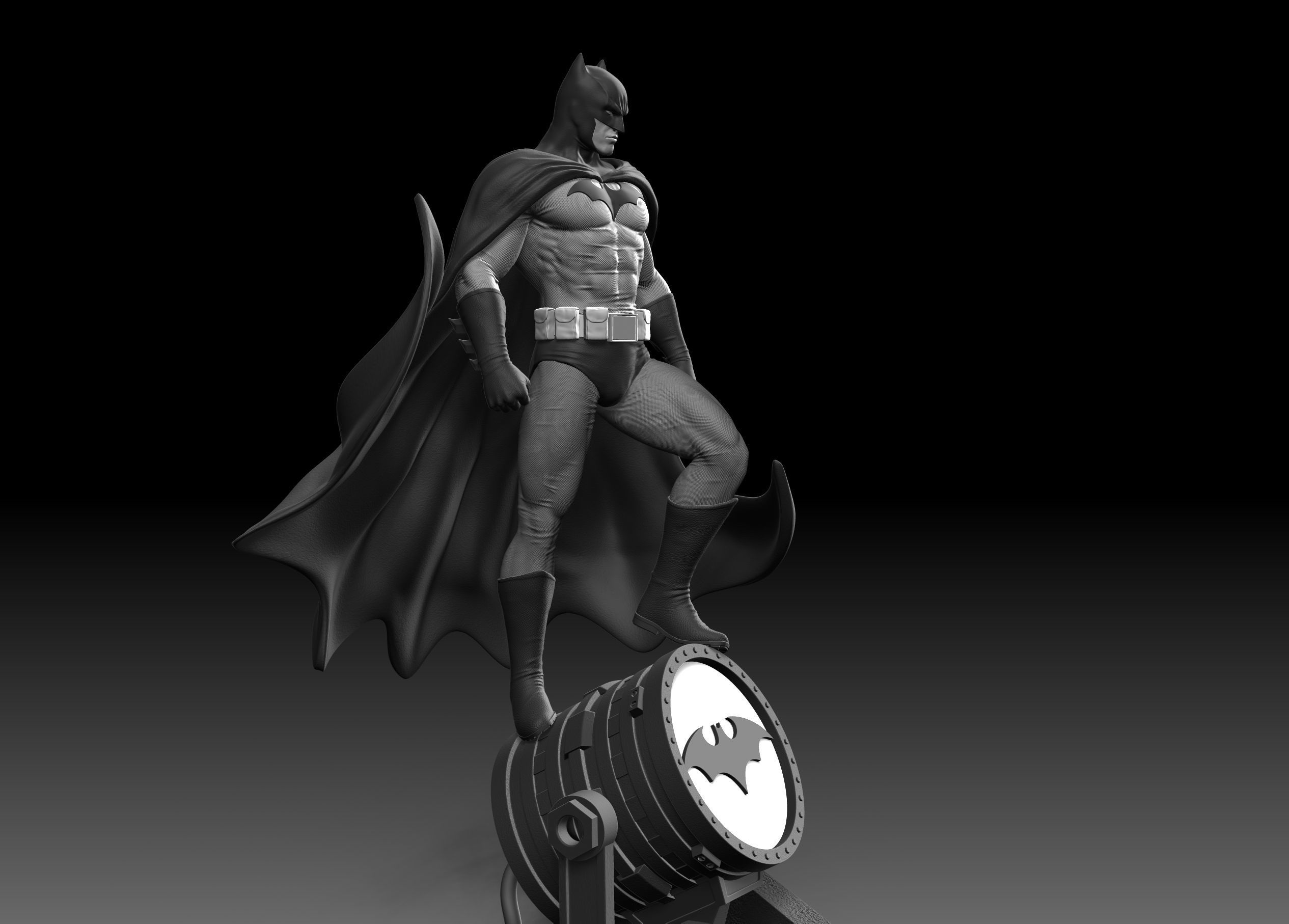 Batman Fan Art Statue 3d Printable 3D print model_17
