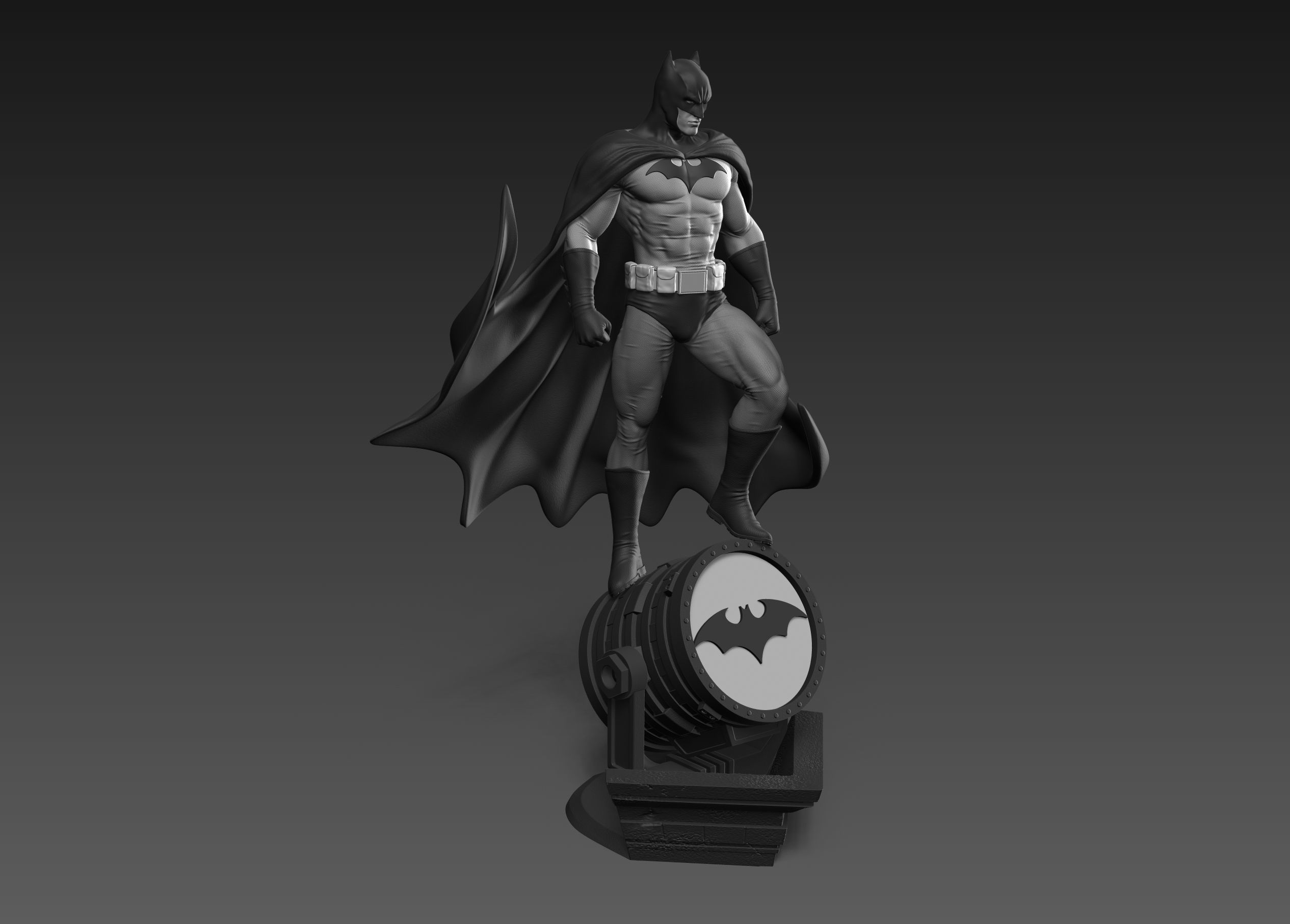 Batman Fan Art Statue 3d Printable 3D print model_13