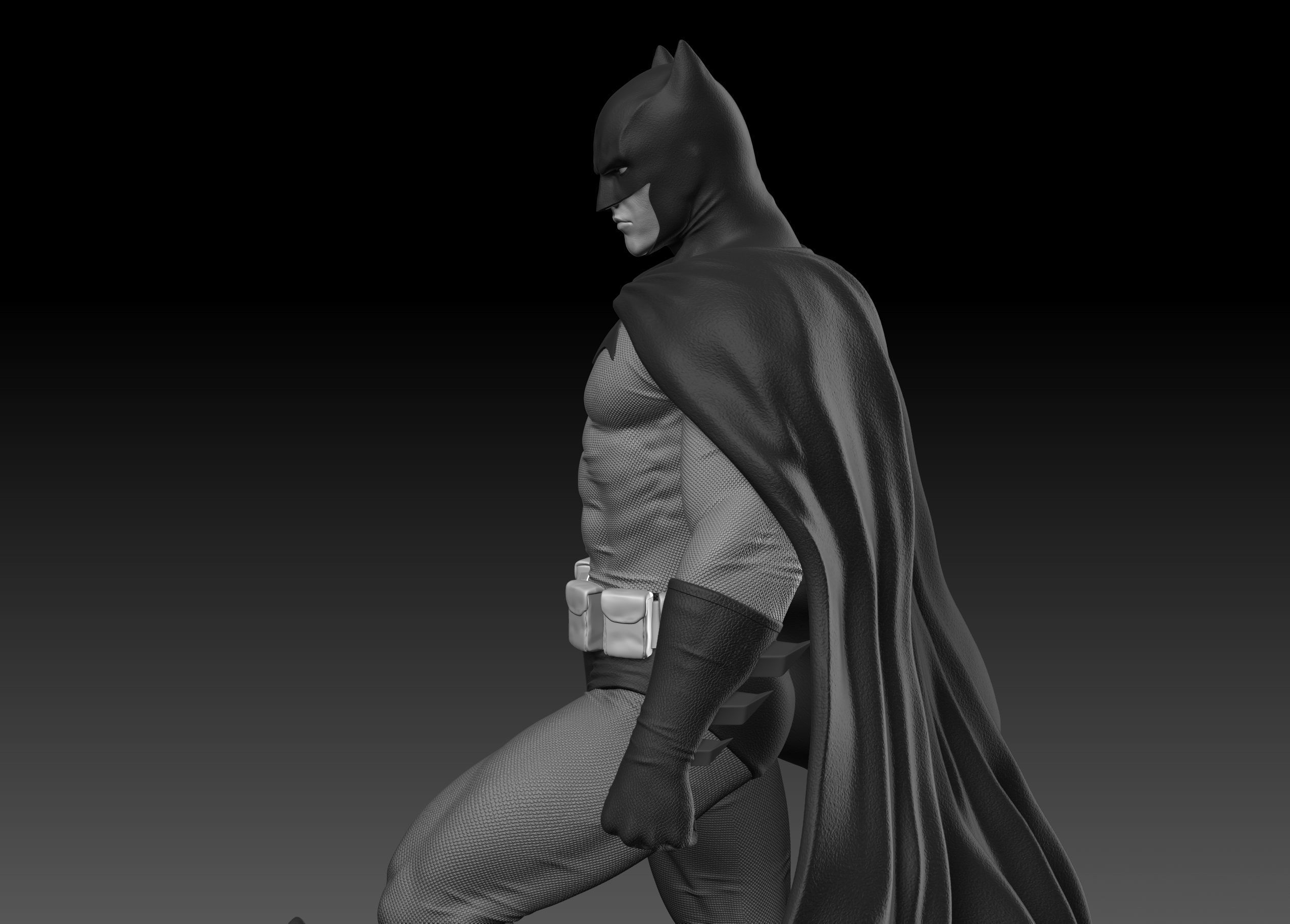 Batman Fan Art Statue 3d Printable 3D print model_19
