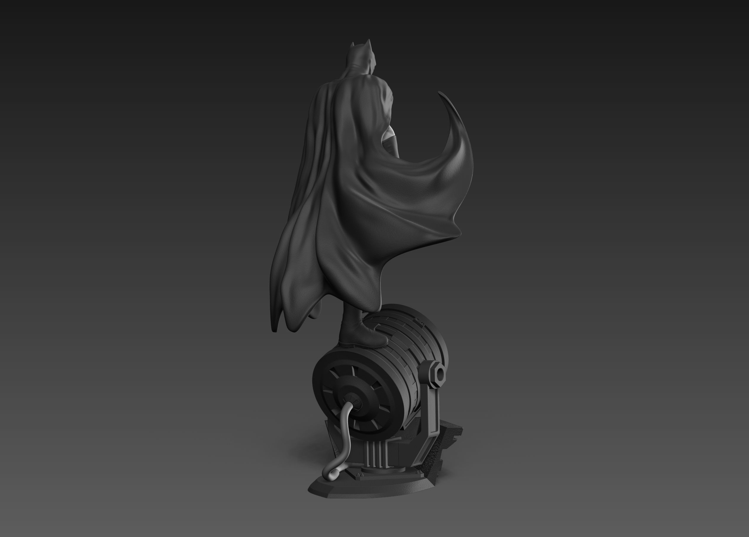 Batman Fan Art Statue 3d Printable 3D print model_15