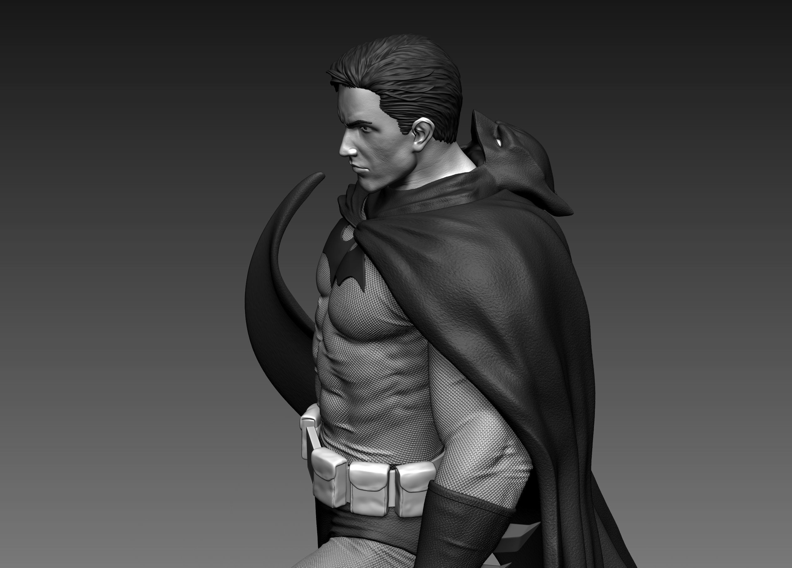 Batman Fan Art Statue 3d Printable 3D print model_27