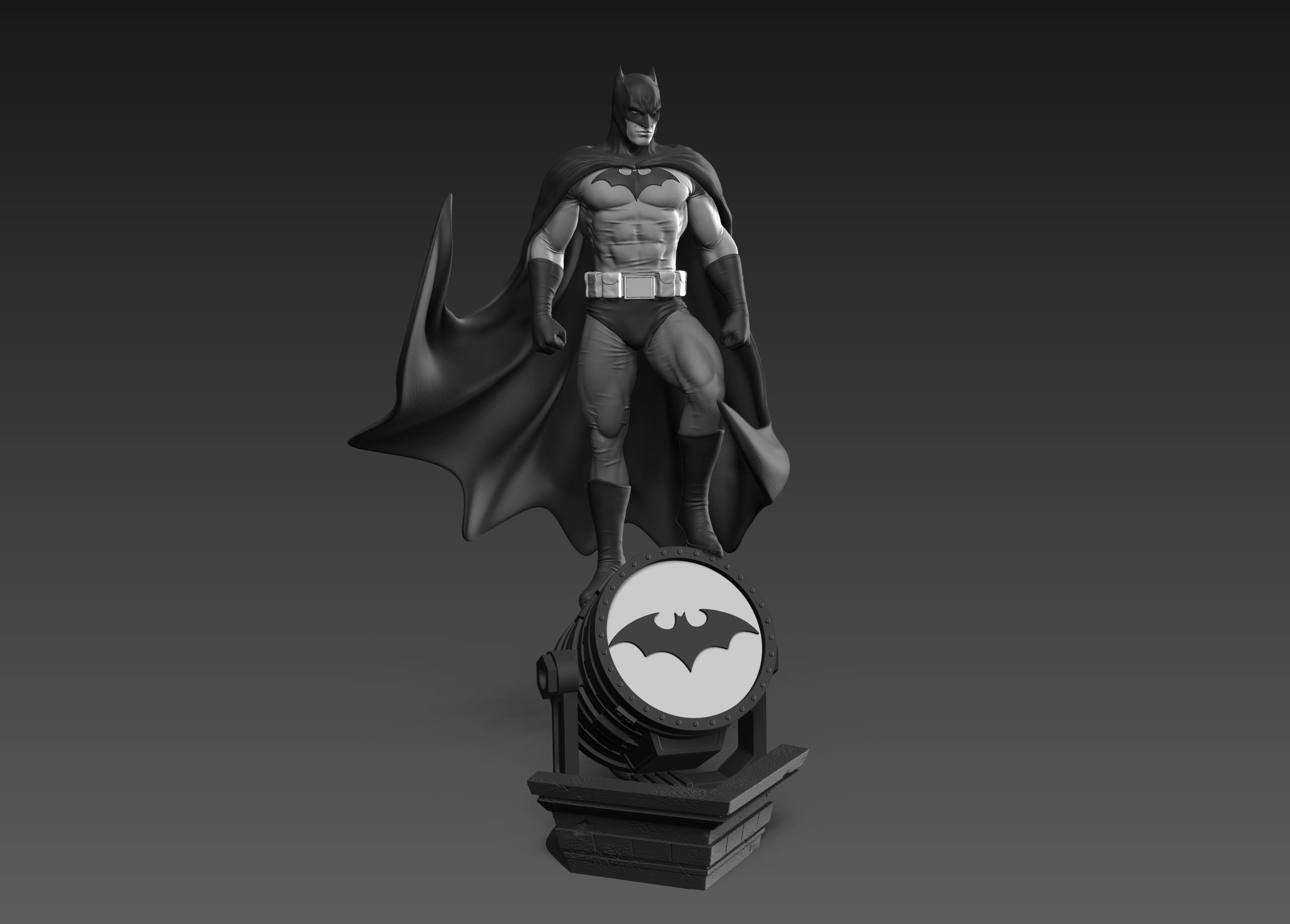 Batman Fan Art Statue 3d Printable 3D print model_14