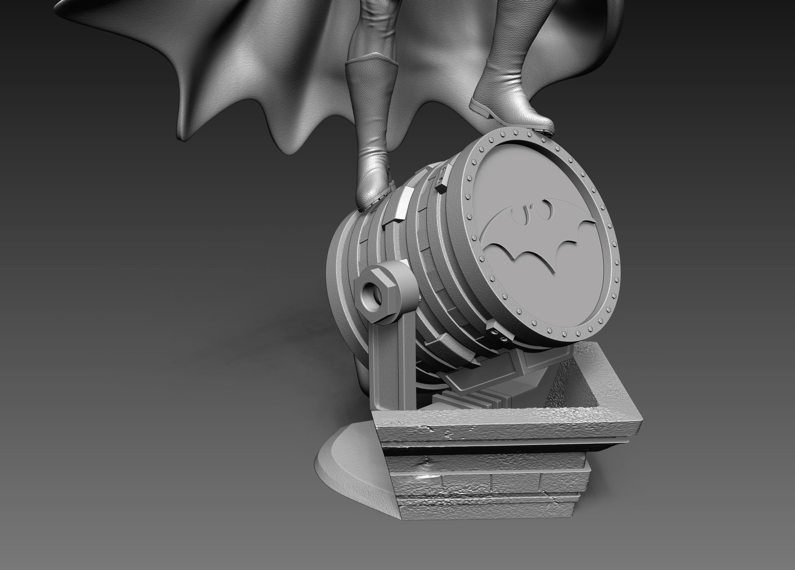 Batman Fan Art Statue 3d Printable 3D print model_29
