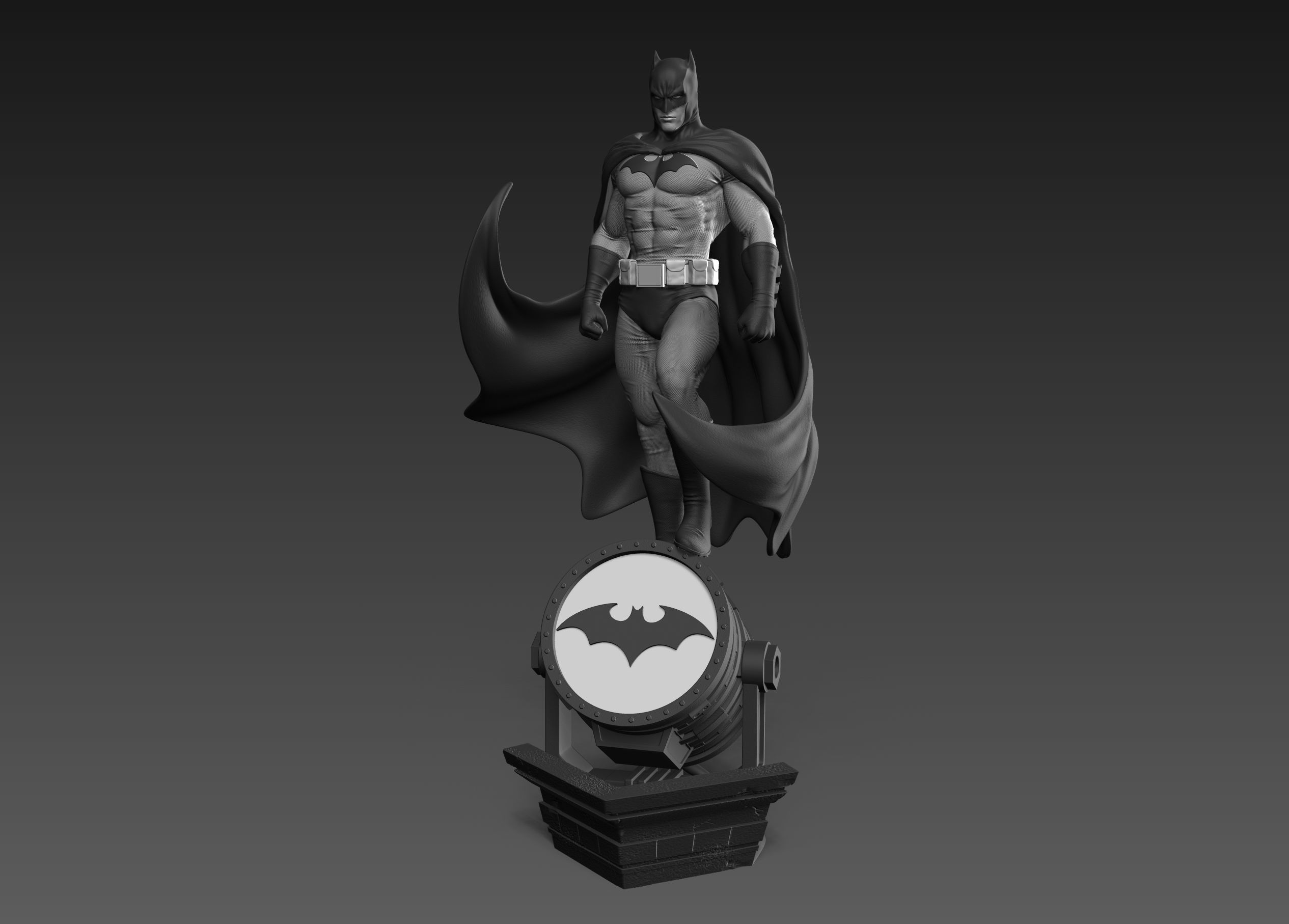 Batman Fan Art Statue 3d Printable 3D print model_3