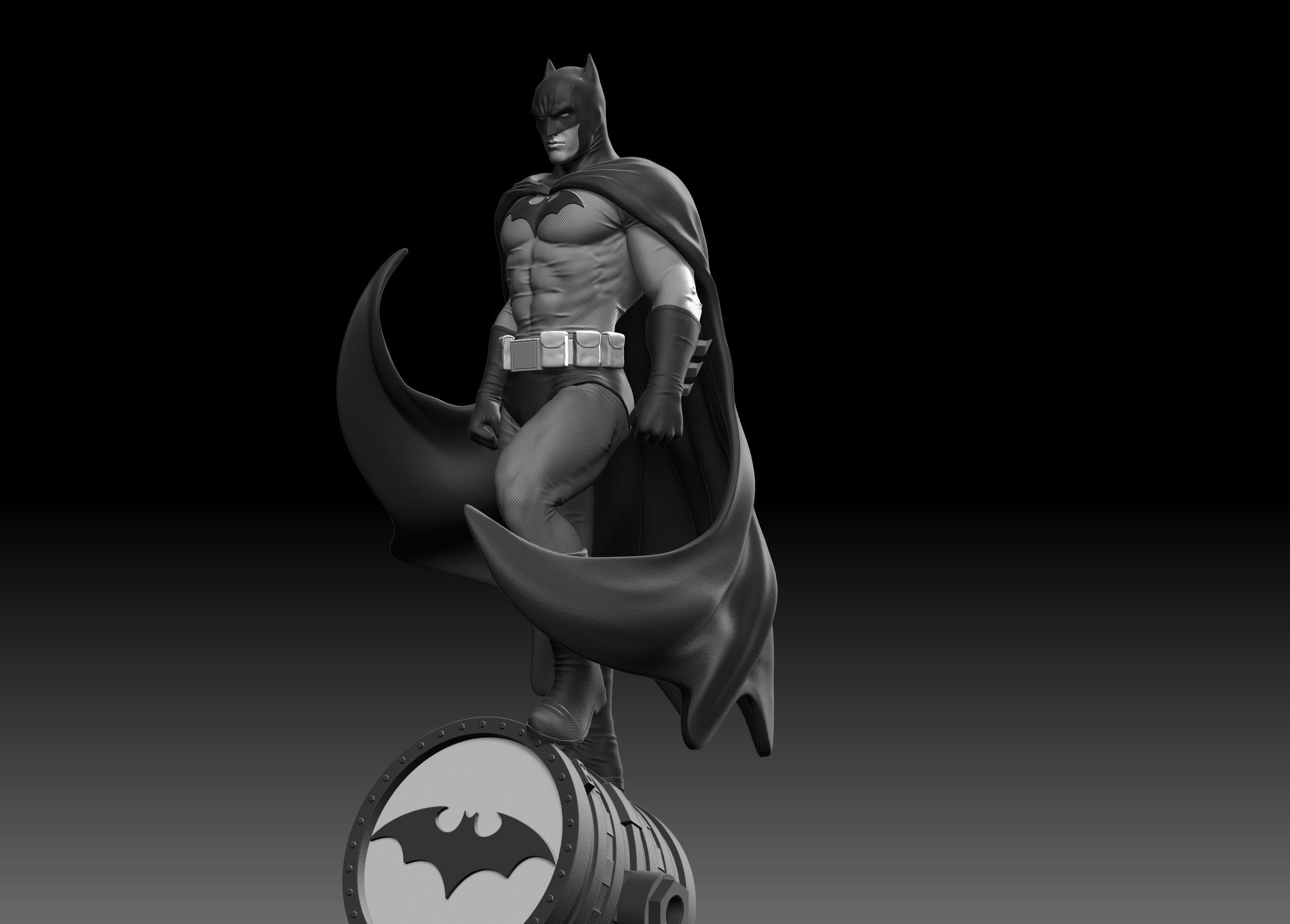 Batman Fan Art Statue 3d Printable 3D print model_16