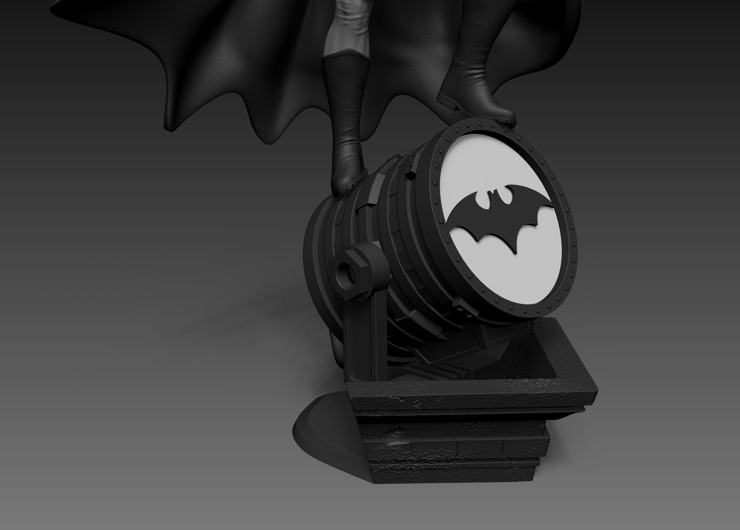 Batman Fan Art Statue 3d Printable 3D print model_28