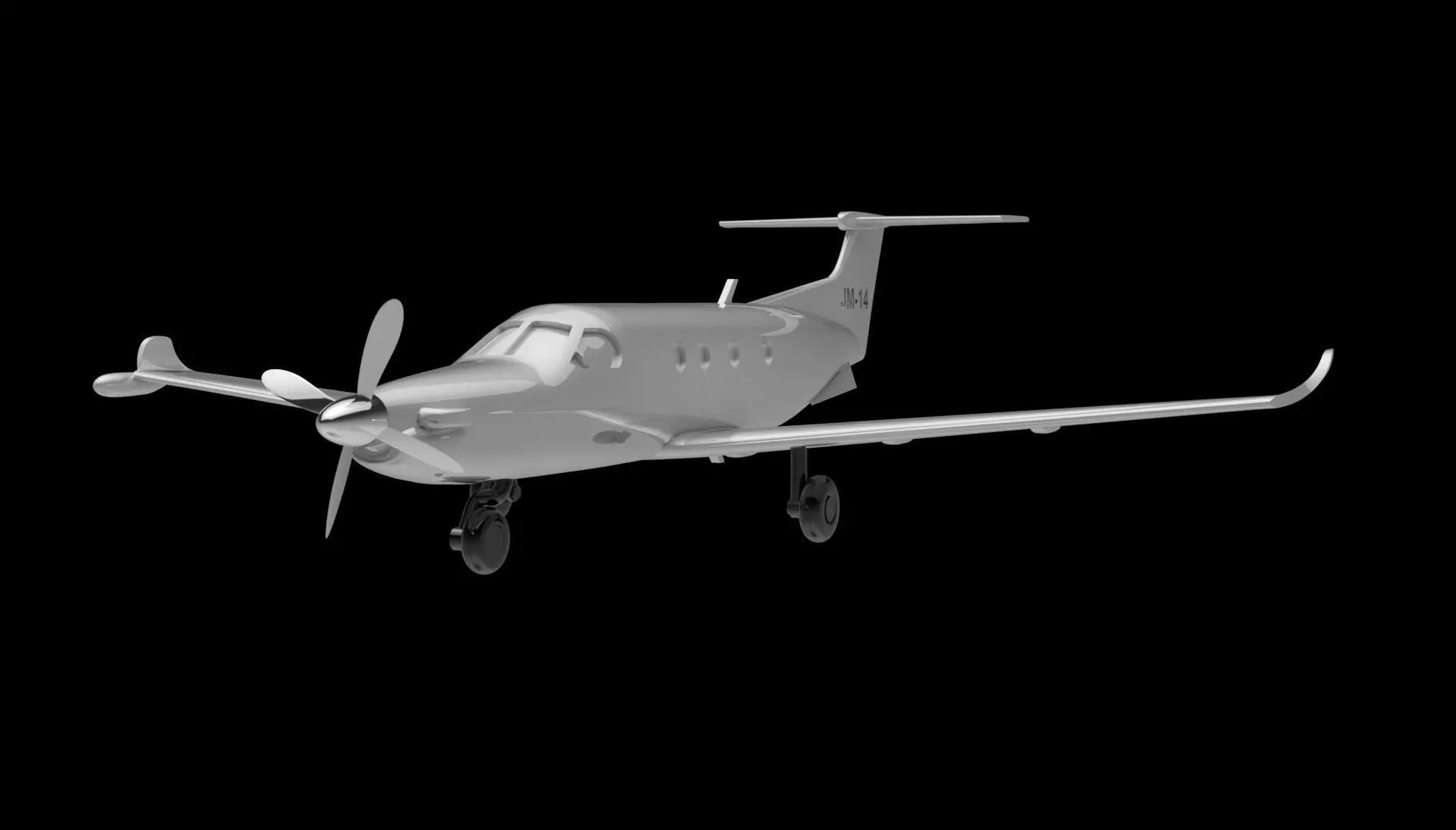 Pilatus PG-12 Airplane Free 3D print model