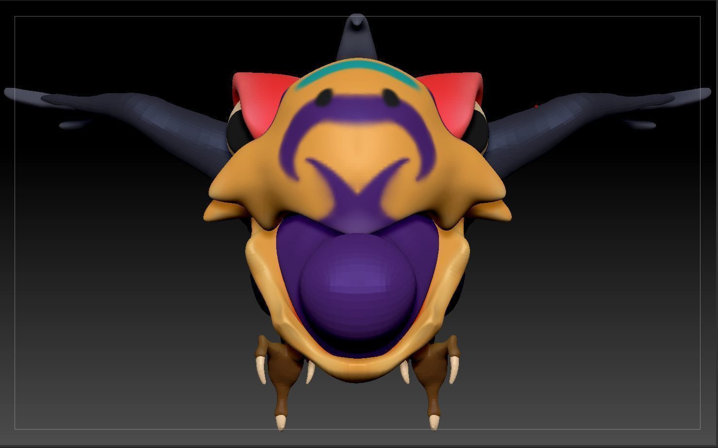 Stylized Bird 3D model_4