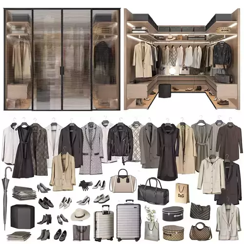 Walk-in Closet 98 part 2 3D model