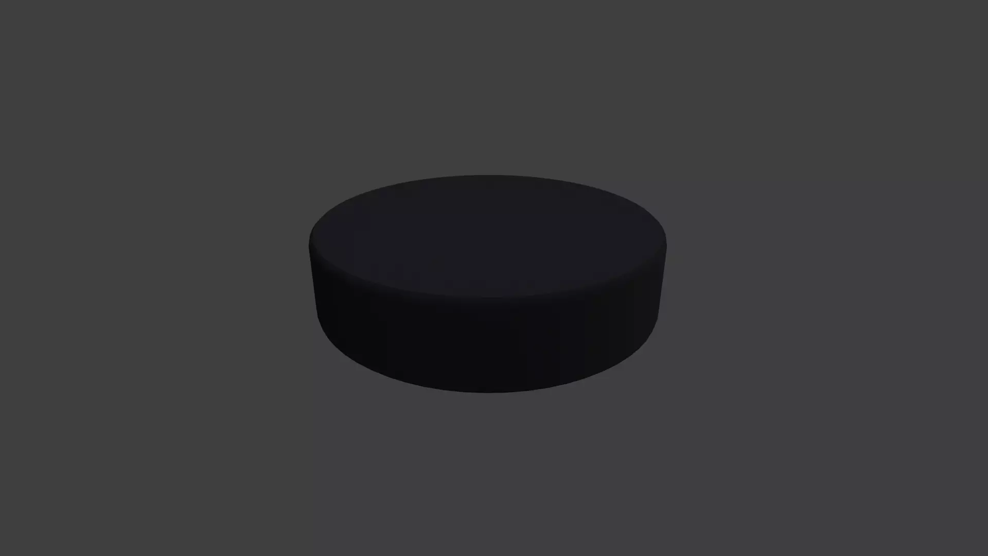 Hockey puck Free low-poly 3D model_0