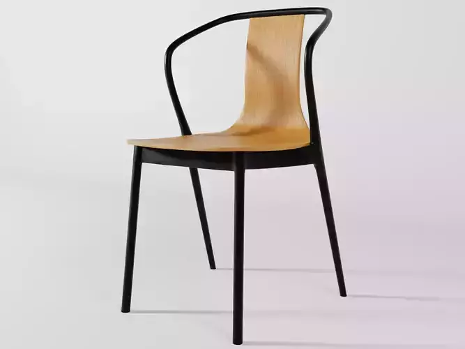 Wooden Belleville armchair